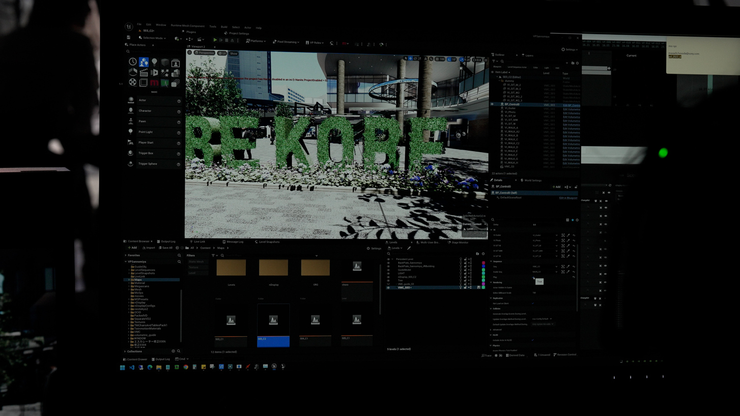 CM撮影の裏側画像